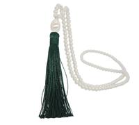 (Green) Simple Pearl Long Tassel Charm Necklace Long Sweater Chain Fashion Jewelry