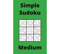 Green Simple Sudoku Book, 9x9 Puzzles, 150 Pages, 5x8, Medium