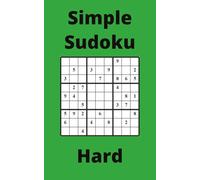 Green Simple Sudoku Book, 9x9 Puzzles, 300 Pages, 5x8, Hard