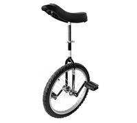 Green Slide Monociclo 20" Gama Nova Negro, Principiante (Horquilla Redonda), Llanta de Aluminio Ligera, Sillín ergonómico con Asas