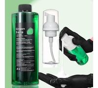 Green Soap para Tatuajes - TONBAO Jabón Verde Ultra Concentrado 500ml con Botella Espumosa 200ml, Set Profesional para Cuidado de Tatuajes y Piercings, Limpieza Suave para Todo Tipo de Piel