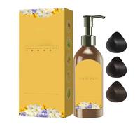 Green sourced Single Dose Hair Dye, Floral Black Strands Color, Interactive Easy Application Formula, Natural Looking Shine, Ideal para adultos, mujeres, hombres y personas mayores