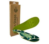 Green Steps Plantilla Eco PF | Plantilla de soporte de arco a base de plantas para fascitis plantar y dolor de talón (XS (3-4.5))