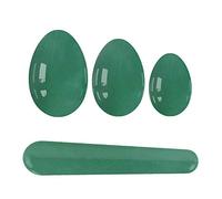 Green Stone Yoni Egg Set Natural Jade Eggs Vaginal Muscles Tightening Ball Yoni Wand Jade Massager Crystal Kegel Eggs-Undrilled_Eggs
