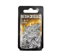 Green Stuff World Cristales de resina, medios, transparentes, 50 unidades