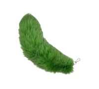 (Green) Stylish Bag Pendant Animal Tail Shape Phone Case Adornment Fashion Keychain Soft Unisex Keyrings Colorful Key Pendants taro purple