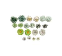 (Green system) Wedding Decorative Flower Artificial Flower Arrangement for Wedding Reception Wedding Ceremony Engagement Decors Yellow system