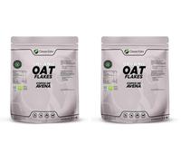 Green Tahr Copos de Avena Integral Sin Gluten 1kg, Alto Contenido en Fibra, Copos Ecológicos para Tortitas, Galletas, Repostería y Porridge, Avena Instantánea (Paquete de 2)
