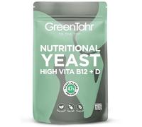 Green Tahr Levadura Nutricional B12+D 500g, Nutritional Yeast en Copos Rica en Vitaminas B+D y Proteínas 47%, Levadura Nutricional Sin Gluten, Ideal para Queso Vegano, Alto Contenido en Fibra