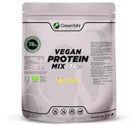 Green Tahr Proteína de Guisante, Cáñamo y Arroz Sabor Plátano 76% 750g, Proteína Vegana en Polvo Sin Lactosa, Sin Azúcar y Sin Gluten, Proteínas para Masa Muscular, Vegan Protein Origen No Animal