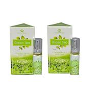 Green Tea Concentrated Perfume Oil Roll-On 6ml (Pack of 2) | Long-Lasting Alcohol-Free Fragrance for Men & Women
