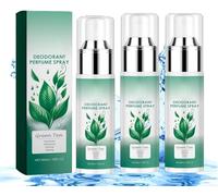 Green Tea - Desodorante natural en aerosol, mini desodorante de viaje, fragancia fresca, controla el sudor y el olor corporal