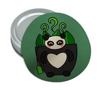 Green Tea in Giant Panda Bear - Taza redonda de goma antideslizante con abridor de tapa