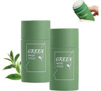 Green Tea Mask, Green Tea Deep Cleanse Masks, Blackhead Remover with G-reen Tea Extract for Face, Mask Stick for Pore Cleansing, G-reen Tea Cleansing Mask for All Skin Types (2Pcs)