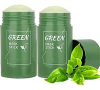 Green Tea Mask Stick, Poreless Deep Cleanse Mask Stick Green Tea, GreenTea Purifying Clay Stick Mask, Deep Cleaning, Shrink Skin Pores (2pcs)