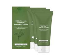 Green Tea Salicylic Acid Cleanser, Deep Green Tea Natural Cleanser, Deep Pore Cleansing, Gentle Control Refreshing, Pore Shrinking, Double Cleansing, Suitable for All Skin Types.120 GM (3)