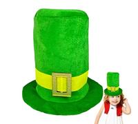 Green Top Hat, Día de San Patricio Leprechaun Hat, Irish Holiday Cosplay Hat, Leprechaun Traje Hat, Gold Buckle St Patrick's Hat, Adult St Patrick's Day Hat, Teens Irish Costume Hat, Men's Leprechaun