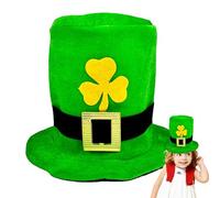 Green Top Hat, Día de San Patricio Leprechaun Hat, Irish Holiday Cosplay Hat, Leprechaun Traje Hat, Gold Buckle St Patrick's Hat, Adult St Patrick's Day Hat, Teens Irish Costume Hat, Men's Leprechaun