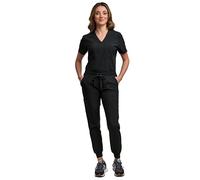 Green Town Conjunto médico de enfermería GT 4FLEX y pantalón para mujer, Negro -, Large