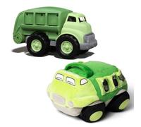 Green Toys Paquete de camión de reciclaje y camión de reciclaje - Eco Vehicle Duo