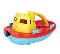 Green Toys Tugboat (Yellow Handle) - Bath and Water Toys, Multicolor, 11.4 x 23.5 x 11.5 cm