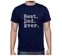Green Turtle T-Shirts Best Dad Ever Camisetas Dia del Padre Regalo Papa Cumpleaños Camiseta Padres Large Azul Oscuro