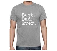 Green Turtle T-Shirts Best Dad Ever Camisetas Dia del Padre Regalo Papa Cumpleaños Camiseta Padres Medium Gris