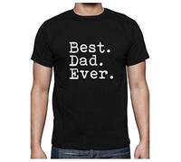 Green Turtle T-Shirts Best Dad Ever Camisetas Dia del Padre Regalo Papa Cumpleaños Camiseta Padres X-Large Negro
