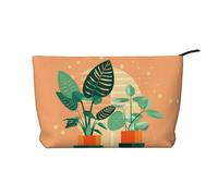 Green Turtleback - Bolsa de maquillaje de pana versátil con cremallera para uso diario y organizador de capacidad de viaje, Black, Talla única