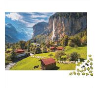 Green Valley Recyclable Adultos Puzzle Green Valley Interesting Divertido Juego Familiar Props Regalo de Bendiciones Vacacionales