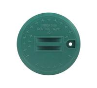 Green Valves - Tapa para sistemas de aspersor redondos, control de riego, jardín, parques, uso industrial público, cubierta de válvulas