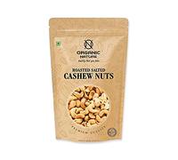 Green Velly Organic Nature Roasted and Salted Cashew Nuts |Crunchy Kaju | Low Sodium, Oil Free, Roasted by Dry Roasting Technique 400 Gram