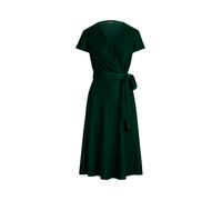 Green Vestido cruzado de terciopelo 44