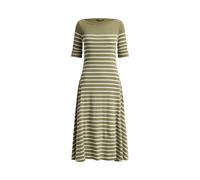 Green Vestido midi de algodón con rayas M