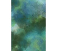 Green Watercolor Journal | Hard Cover Journal: 150 pages| lined pages| 6 x 9 inches