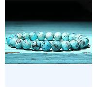 Green White Natural Turquoises Agat Lapis Lazuli Stone Bracelet Homme Femme Charms 8MM Men Strand Beads Yoga Bracelets Women-21cm_