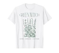 Green Witch Cottagecore Tarot Card Estética Bosque Bruja Camiseta