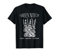 Green Witch Cottagecore Tarot Card Estética Bosque Bruja Camiseta