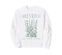 Green Witch Cottagecore Tarot Card Estética Bosque Bruja Sudadera