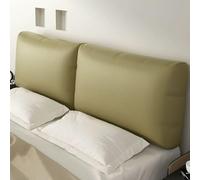 Green1,53inch/135cm,Cojín De Soporte para Cabecera De Cama De Cuero Sintético Respaldo Grande Descanso De Lectura Tapizado Cabecero Cama Volcada Sofá Refuerzo De Tatami