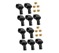 GREENADSCAPE 10 Piezas De Soporte Para Micrófono, Pinza Para Micrófono De Mano, Pinzas Giratorias Para Micrófono, Soporte Universal Para Micrófono, Pinzas Para Micrófono, Abrazadera Para
