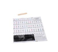 GREENADSCAPE 1juego Calcomanías Transparentes Para Teclado De Piano Pegatinas Introductorias Para Aprendizaje Musical Decal De Teclas Para Principiantes Fácil De Usar y Retirar Sin Residuos