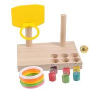 GREENADSCAPE 1juego Juguete De Adivinanza para Aves De Parroquias Juguete De Baloncesto Interactivo para Aves Estimula El Ejercicio y Diversión La Jaula