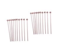 GREENADSCAPE 20 Piezas palo de percusión de kit de calibre glockenspiel baquetas cajas de percusion instrumentos percusion herramienta de instrumento partes de instrumentos Loto natural