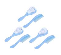 GREENADSCAPE 3juegos Cepillo y Peina Para Bebés Cepillo De Limpieza y Masaje Para Cabelludo Accesorios De Baño Para Niño Niña