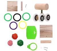 GREENADSCAPE 3juegos Juguete De Entrenamiento para Aves De Coloridas para Periquitos y Agapornis Juguetes De Inteligencia y Ejercicio para Aburrimiento