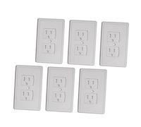 GREENADSCAPE 6 Piezas Cubierta de enchufe antichoque eléctrico ligero enchufe de pared USB junta luces protector enchufes bebe tapas de enchufes eléctricos cubierta de de corriente