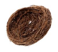 GREENADSCAPE Accesorios para Jaulas Nidos De Pájaros para Manualidades Nido De Pájaros De Ratán Pájaro De Ratán Cría De Nido De Pájaro Natural De Nido Rota Ratán Natural De Madera