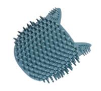 GREENADSCAPE Cepillo De Masaje Para Gatos y Mascotas Funciones De Aseo y Relajación Hecho De Seco y Húmedo Para La Circulación y Aliviar El Estrés Pequeño Color Azul