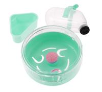 GREENADSCAPE Juego De Accesorios para Jaula De Hámster 3 En 1 Rueda para Correr Cuenco para Comer Dispensador De Botella De Agua para Mascotas Pequeñas Material Abs Fácil De Limpiar Y Mantener